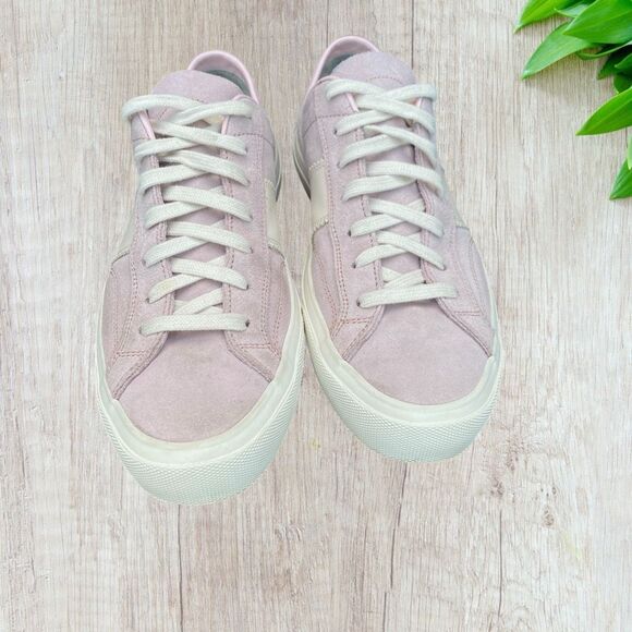 TOM FORD - Cambridge Leather-Trimmed Suede Sneakers - Pink 7 - Picture 3 of 16